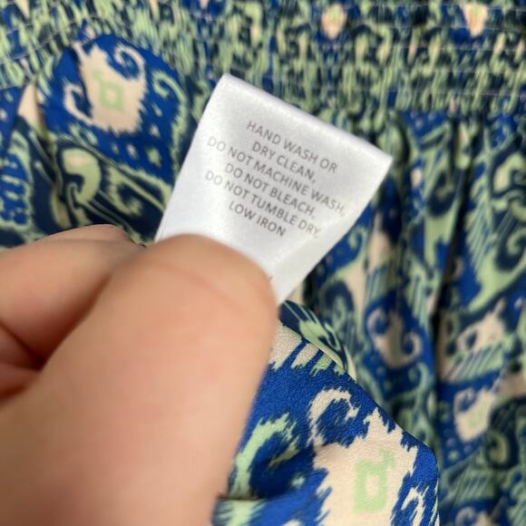 Georgie Long Sleeve Ballon Sleeve Front Tie Boho Mini Dress Size X-Small - Picture 10 of 11